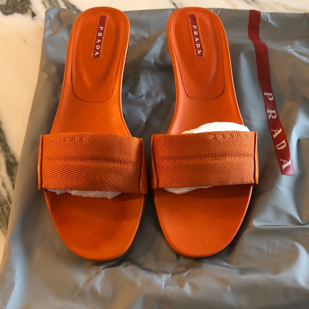 Women’s Prada Nylon/leather Sandal